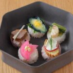 河村屋浅草店 お食事処「江戸の茶屋 八重乃香(やえのか)」彩り漬物寿司